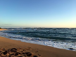 考艾島,海灘,水