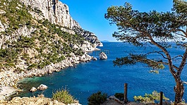 calanque,马赛,海