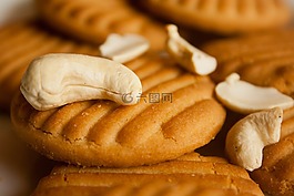 餅干,腰果,螺母