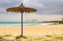 傘,沙,海