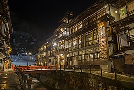 日本,温泉,客栈