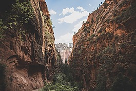 懸崖,景觀,山