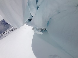 冰川,雪,高山