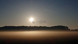 日出,上午,陽光