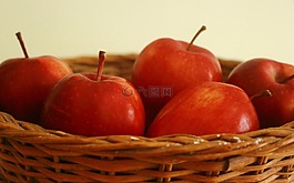蘋果,籃,紅色