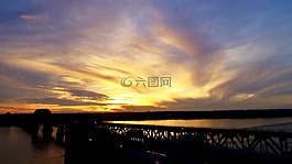 日落,日出,太陽