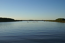 水,河,天空