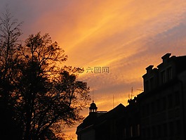 太陽,鎮(zhèn),日落