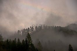 日出,黃昏,霧