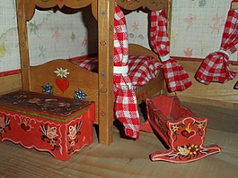 娃娃屋,仿古家具,卧室