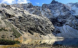 冬奧會(huì),山,黑色的池塘