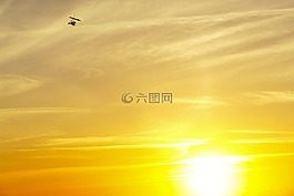 天空,太陽,飛行