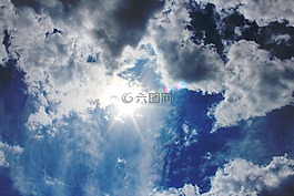 天空,太阳,夏季