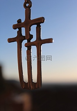交叉,基督教,自由