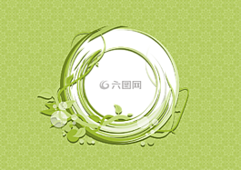 裝飾,綠色,葉子