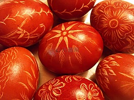 復(fù)活節(jié),雞蛋,紅色
