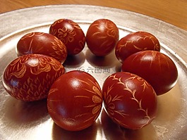 復(fù)活節(jié),雞蛋,紅色