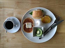 早餐,食品,咖啡
