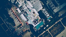 空中的視圖,結(jié)構(gòu),建筑物