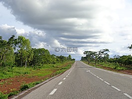 路,天空,自然