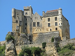 城堡,beynac 和 cazenac,法国