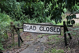 跡象,繞道而行,道路封閉