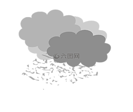 多云,天氣預報,小雨