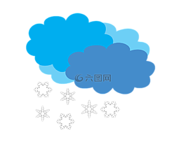 多云,天氣預報,雪