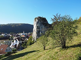 巖,blaubeuren,挺舉