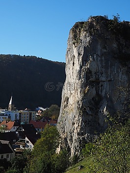 巖,blaubeuren,挺舉