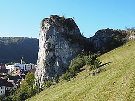 巖,blaubeuren,挺舉