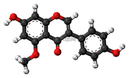 methylgenistein,分子,模型