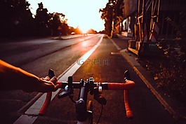 瀝青,自行車,城市