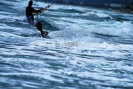 kitesurf,登機,風箏
