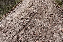 痕跡,沙,自行車賽道
