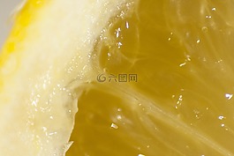柠檬,特写,饮食