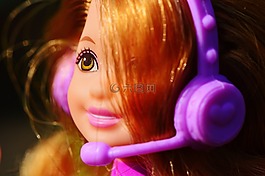 孩子,音樂,芭比娃娃
