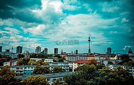 柏林,電視塔,nikolaiviertel