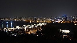 汉城,夜景,汉河