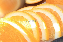 橙色,晚間,切片