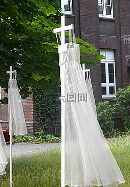 交叉,服飾,白