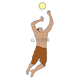 排球,跳躍,空氣
