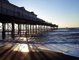 廷茅斯,碼頭,海灘