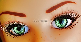 眼睛,關(guān)閉,美麗