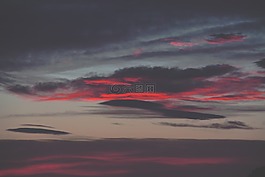 天空,日落,自然