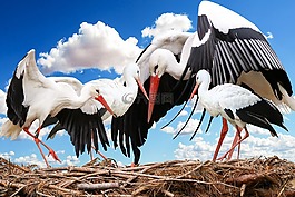 動物,鳥,鸛