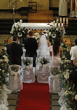 婚禮,年輕情侶,婚姻