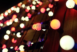 燈泡,微型燈泡,晚上