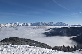 雪,云,冬季运动
