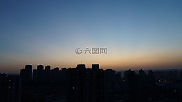 夕阳,落日,余辉